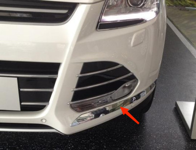 ABS Chrome Front Corner Protector Cover Trim For 2013-2016 Ford Escape Kuga