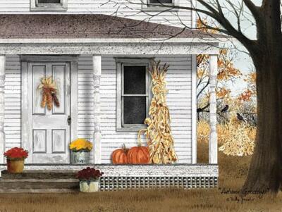 Art Print, Framed or Plaque by Billy Jacobs - Autumn Greetings - BJ1236 - Fall