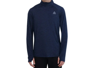 Reebok Men's Trail Quarter-Zip Active Pullover Sweatshirt Navy Size Vary NWT