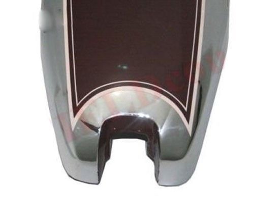 BSA B31 B33 Plunger Cherry Painted With Chrome Plated Petrol Fuel Gas Tank 