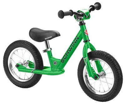 Schwinn Kid's Balance Bike Green 12-Inch Bicycles Cycling Sporting Goods