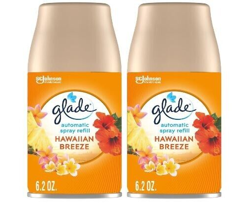 Glade Automatic Spray Air Freshener Refill, Hawaiian Breeze 6.2 Ounces 2 Count