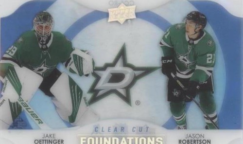 2021-22 Upper Deck Series 1 - Jake Oettinger Jason Robertson #CCF-RO