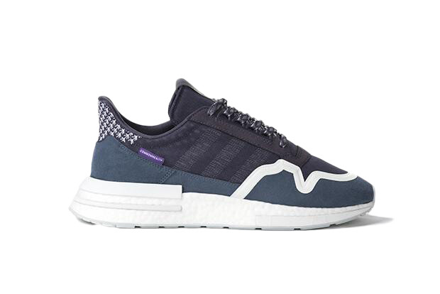 familiar × ajew Adidas x Commonwealth ZX 500 RM Friends & Family Purple/Navy