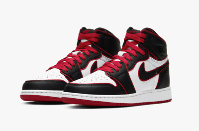 Air Jordan 1 High OG Bloodline Red Black White 575441 555088 062 GS Men 4Y-8.5