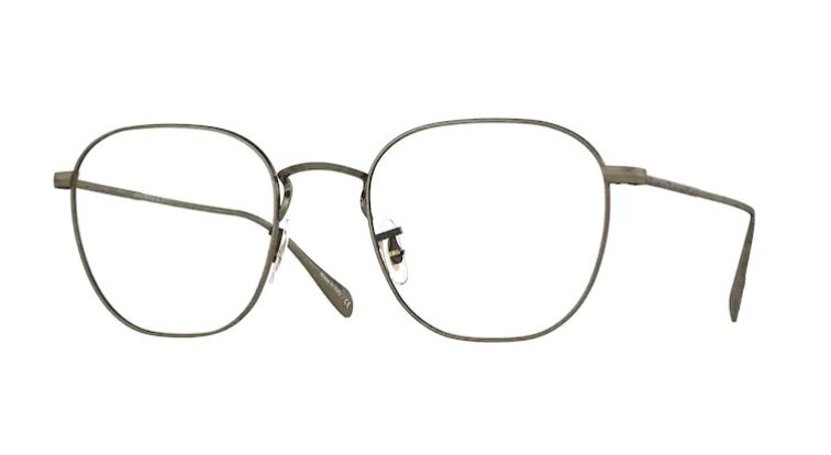 Pre-owned Oliver Peoples 0ov1305 Clyne 5284 Antique Gold/gold Square Unisex Eyeglasses In Clear