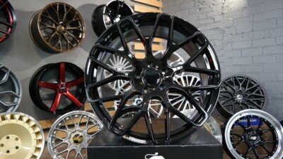 4 x 22 Inch 5x112 Brabus Style Black Wheels: Fits For Mercedes GLS GLE GLC CLS