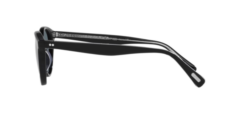 Pre-owned Oliver Peoples 0ov5459su Romare Sun 14923r Black/blue 48mm Men's Sunglasses