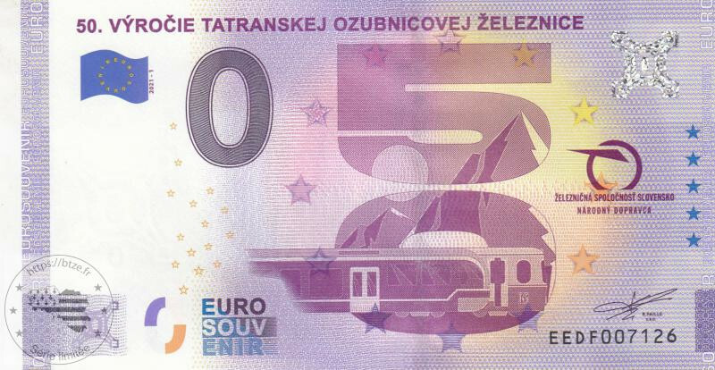 Sk - 50. Vyrocie Tatranskej Ozubnicovej Zeleznice - 2021