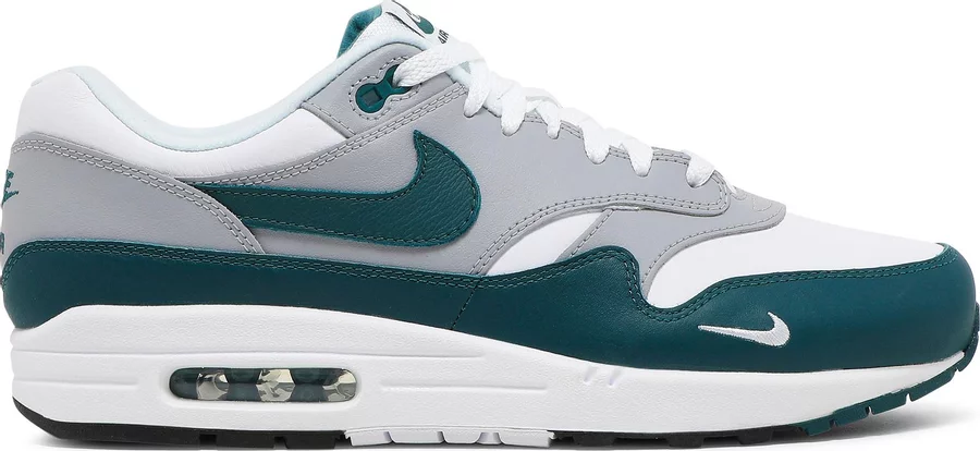 

Кроссовки Nike Air Max 1 LV8 Dark Teal Green White DH4059-101 Мужские 4 Женские 5.5, Зеленый, Nike Air Max 1