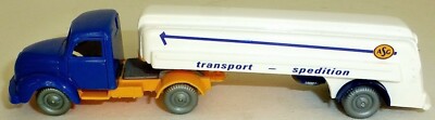 Asg Expédition Magirus 3500 Bleu Blanc Semi-Remorque H0 1:87 Å