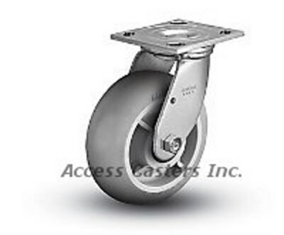 AC18301-6434 Carter-Hoffmann Replacement 6'' x 2'' Swivel Plate Caster, TPR Wheel