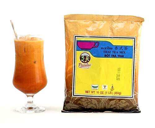 Pantai Thai Tea Leaves Mix (Pantai) Thai Iced Tea 16 oz ( Pack of 2 )Exp 11/2025
