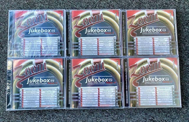 Zoom Karaoke Jukebox Set - 6 Cd+G Discs Set - Classic Oldies Karaoke - 110 Songs