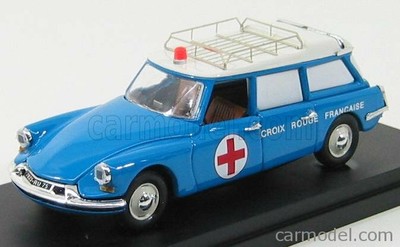 RIO-MODELS 4165 SCALA 1/43 CITROEN ID19 BREAK CROIX ROUGE 1958 AMBULANCE MODEL