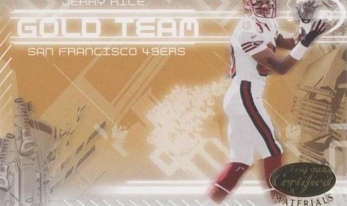 2005 Leaf Certified Materials Jerry Rice #GT-17
