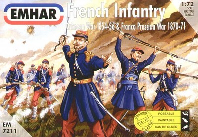 Emhar 1/72 French Infantry Crimean and Franco-Prussian Wars 7211