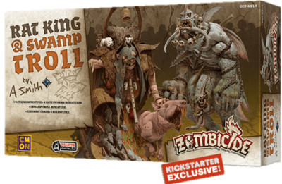 Zombicide Black Plague Rat King And Swamp Troll KS Exclusive