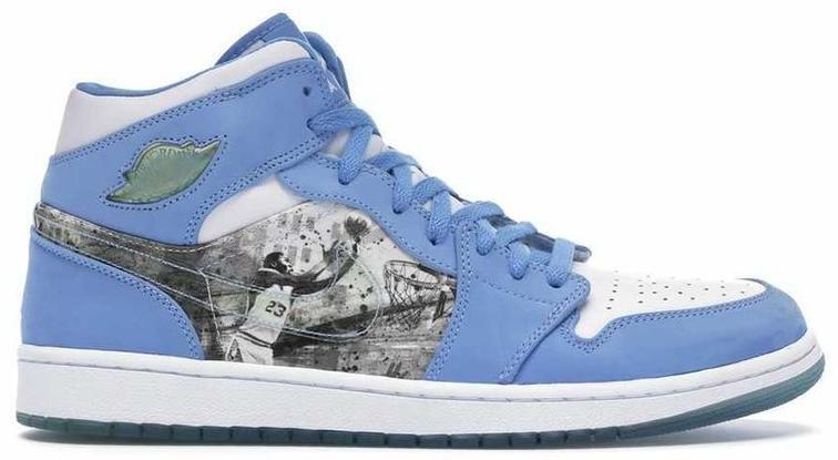 Size 8.5 - Air Jordan 1 Retro Alpha White University Blue for sale 