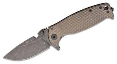 DPx Gear HEST/F 3.0 3D Ti Flipper Knife 3.15'' M390 Black Stonewashed Plain Blade