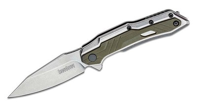 Kershaw Salvage Assisted Knife 2.9'' 8Cr13MoV Steel Blade Stainless/Nylon Handle