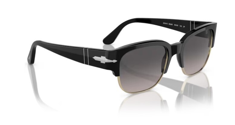 Pre-owned Persol 0po3319s Tom 95/m3 Black/grey Gradient Polarized Unisex Sunglasses