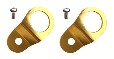 Torque Solution Radiator Mount Bracket Combo w/ Inserts Gold EVO Evolution 7/8/9