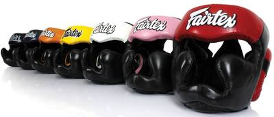 FAIRTEX HEADGUARD HG13 DIAGONAL VERSION LACE-UP HEAD MUAY