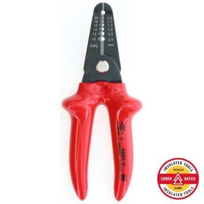 Wiha 10250 10-20 AWG 6.3'' Insulated Wire Strippers/Cutters