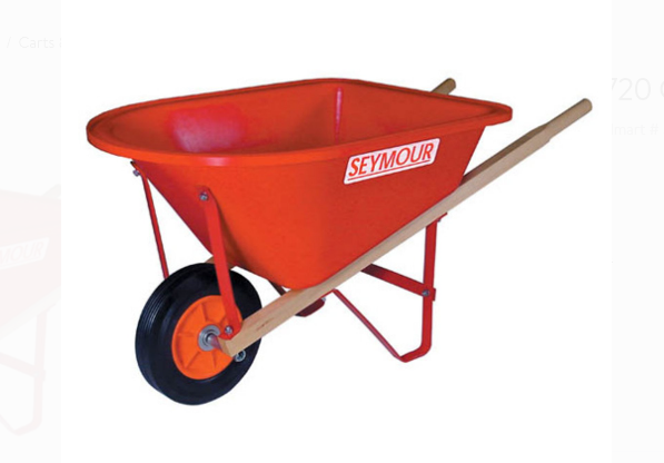 High Density Poly Tray Lightweight Childrens Size Wheelbarrow Kids Outdoor Carts