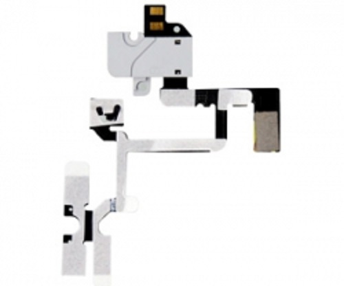 CAVO FLAT FLEX per APPLE IPHONE 4G 4 AUDIO JACK bianco