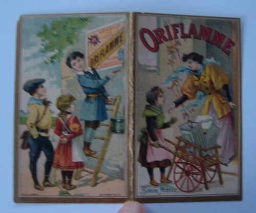 Oriflamme Chromo Calendrier 1896  Enfants.