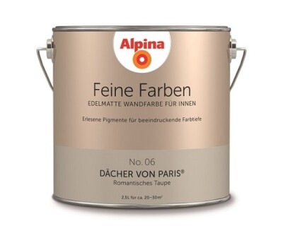 (15,20€/L) Alpina Feine Farben Dächer von Paris No.6 Romantisches Taupe edelmatt