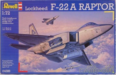 Revell 4009803043869 1/72 Lockheed F-22A Raptor Airplane Helicopter