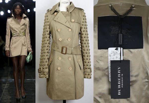 トップス BURBERRY PRORSUM SIZE S Burberry Prorsum Model Cafe Women's Soft Leather Blazer
