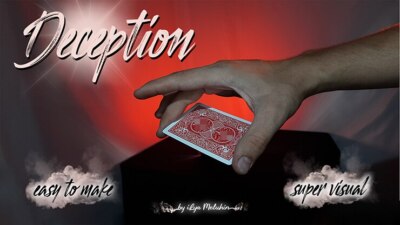 Deception by Ilya Melyukhin Gimmick Cards Magic Tricks Illusions Deck Vanish Fun