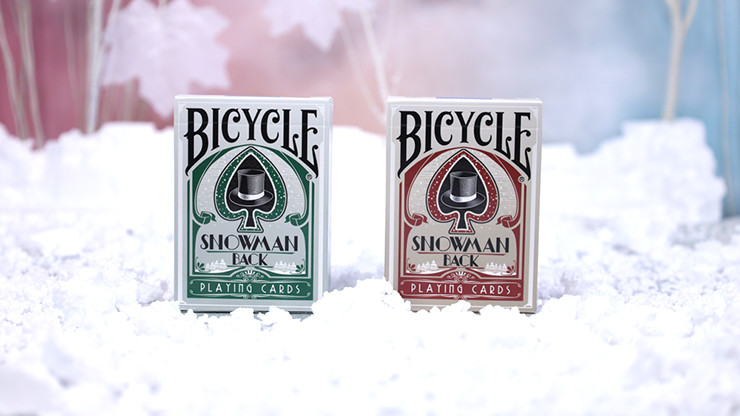 Bicycle Snowman Backs (Red) Playing Cards. Great Christmas Gift! 1st Print! - Picture 6 of 7