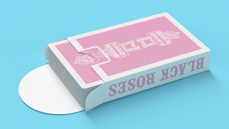 Black Roses Vintage Casino Pink Playing Cards 1/1000 Minimalist Deck New SEALED