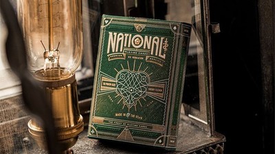 Green National Playing Cards, A Great Gift for Poker Players by theory11