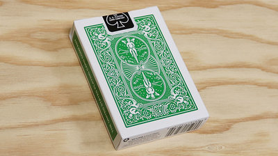 Green Back Deck Bicycle Playing Cards Poker Size USPCC Limited Edtion Custom New