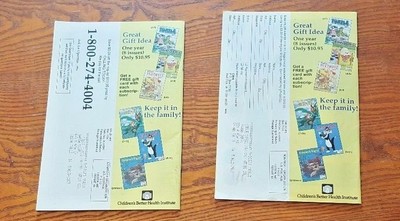 1991  CHILD LIFE Magazine bundle FREE SHIP set of two APRIL / MAY JUNE set of 2