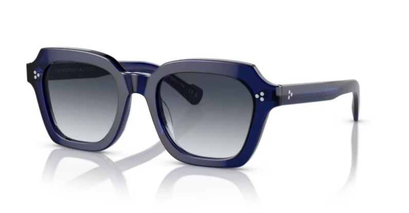 Pre-owned Oliver Peoples 0ov5526su Kienna 156611 Denim/pacific 51mm Women's Sunglasses In Pacific Gradient