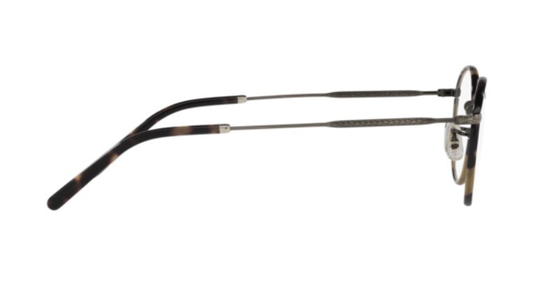 Pre-owned Oliver Peoples 0ov1308 Carling 5284 Antique Gold/dtb Gold Round Eyeglasses In Clear