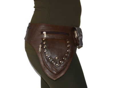 Leather Utility Belt Hip Bag Bum Bag Pouch Fanny Pack Pocket Belt Festival Belt