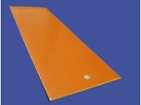 BROWN PHENOLIC FLAT STOCK machinable micarta sheet bar plate 3//8/" x 2/" x 17/"