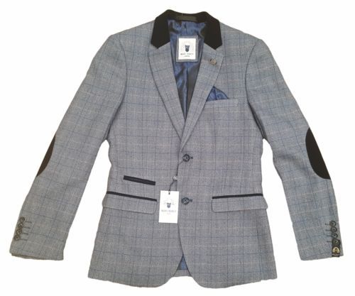 Ropa de hombre azules de tweed