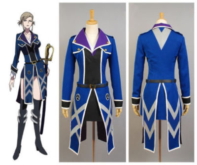 K Project Scepter 4 Awashima Seri Blue cosplay Kostüm costume Jacket Uniform:DF