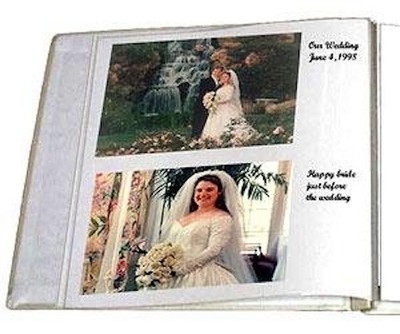 3 Pioneer WF-5781 Oval Framed Wedding Albums Hold 5x7&8x10 Photos -Asst Designs
