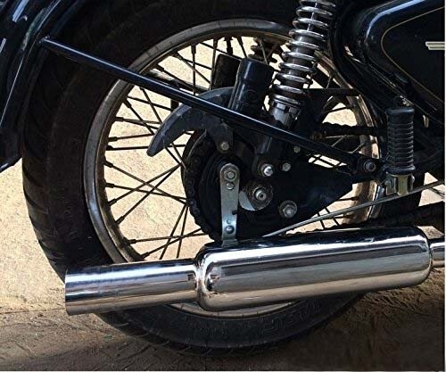 Empty Silencer Exhaust With Bush Chrome For Royal Enfield Bullet 350 500  