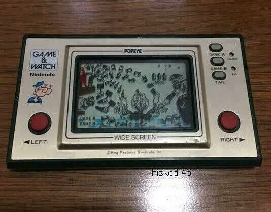 【任天堂】 ゲーム&ウォッチ ポパイ　1981年製MADE IN JAPAN 任天堂】 ゲーム&ウォッチ ポパイ 1981年製MADE IN JAPAN 日本
